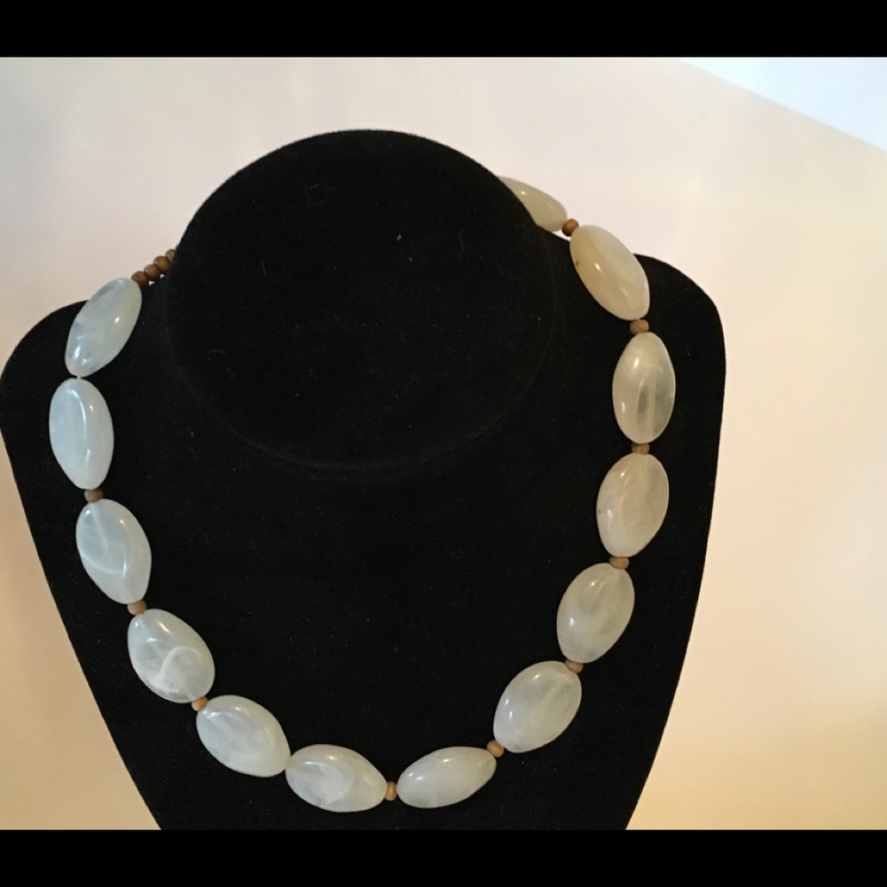 Necklace of white stones